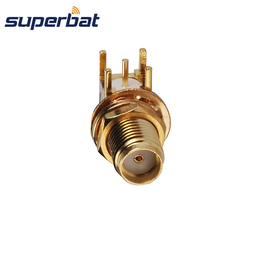 Superbat SMA сквозное отверстие перегородка прямоугольный монтаж печатной платы