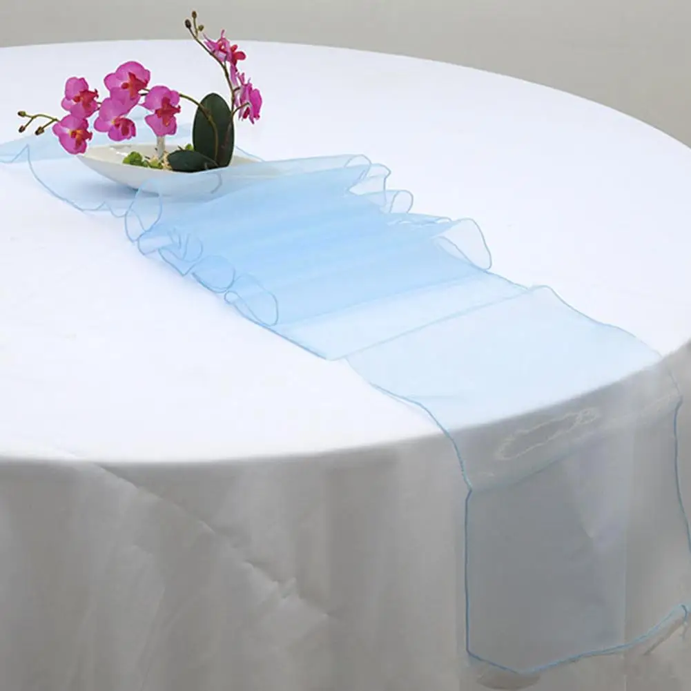 WITUSE Cheap Table Runner 30x275cm Sheer Organza Modern New Year