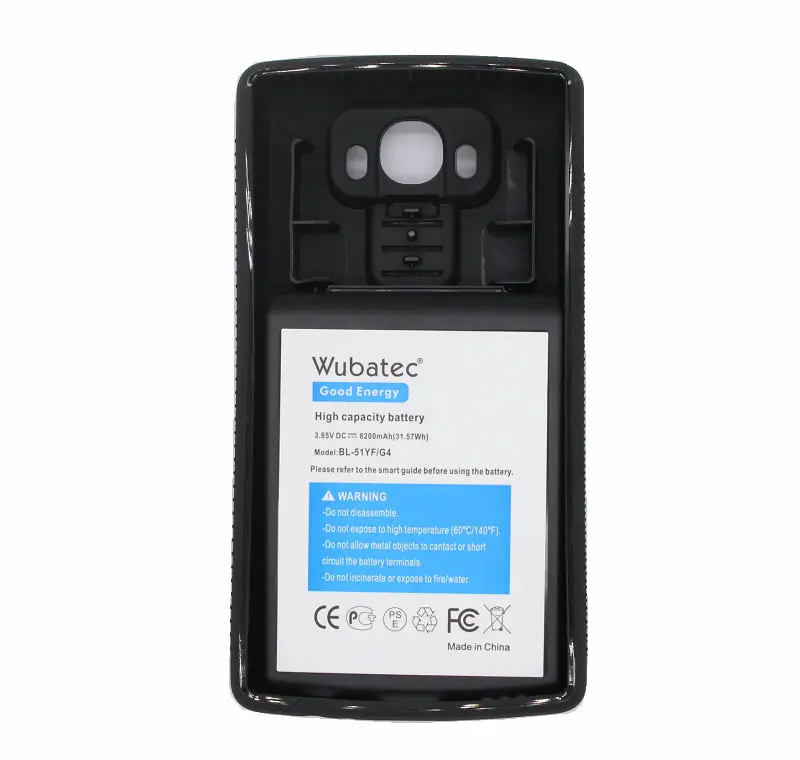 Wubatec 1x8200mAh G4 BL 51YF Расширенная батарея + ТПУ чехол для LG H818 VS999 VS986 US991 F500 F500S F500K F500L H810