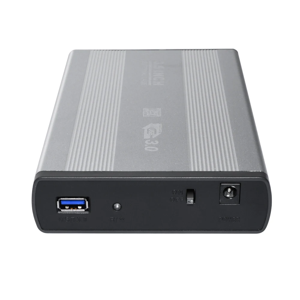 DeepFox 3.5 Inch USB 2.0/USB 3.0 SATA External HDD Disk Hard Drive Enclosure Case Cover External Storage Box Support Hard Drive