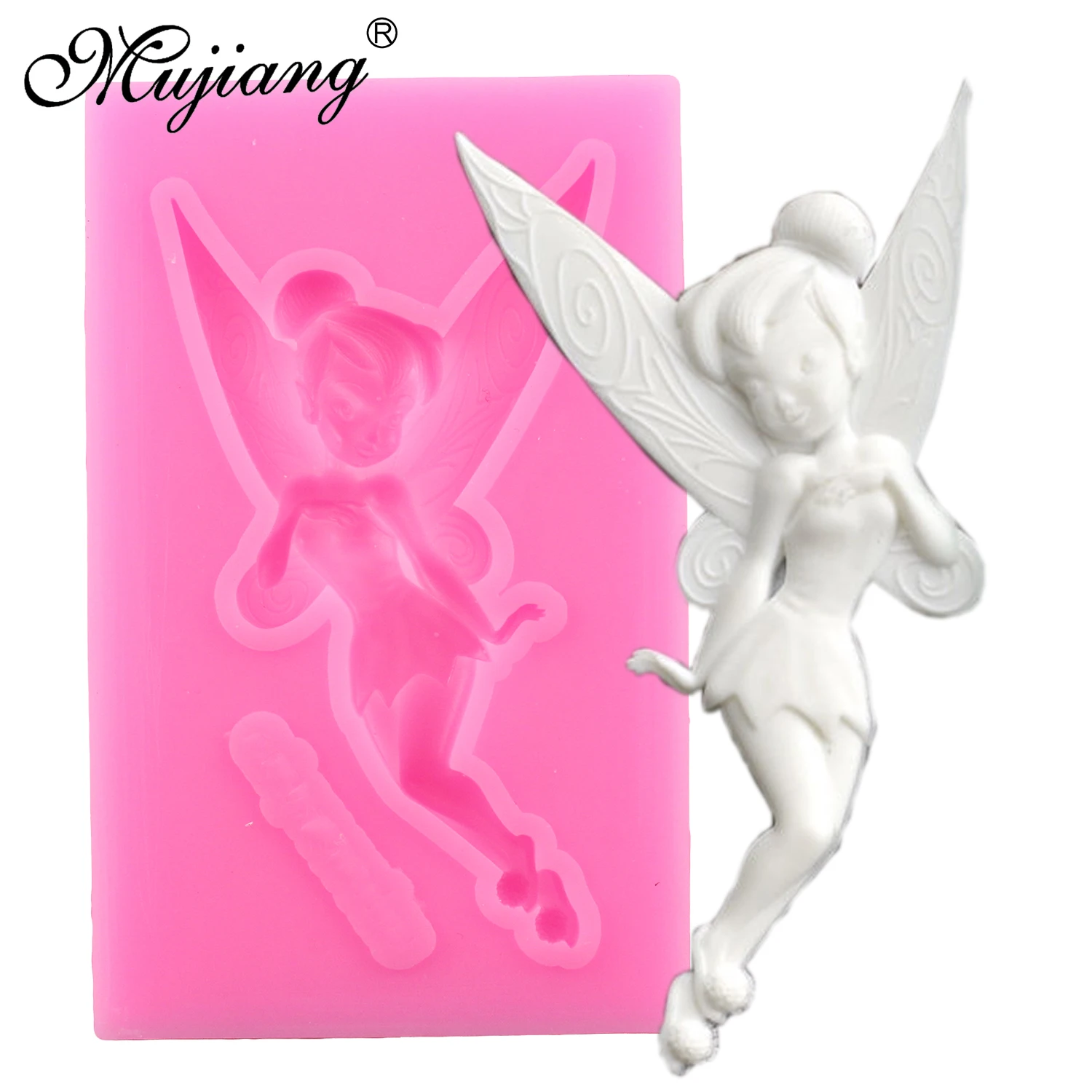 

Mujiang 1 Piece Fairy Silicone Fondant Molds Cake Decorating Tools Candy Fimo Clay Mold Chocolate Gumpaste Moulds XL366