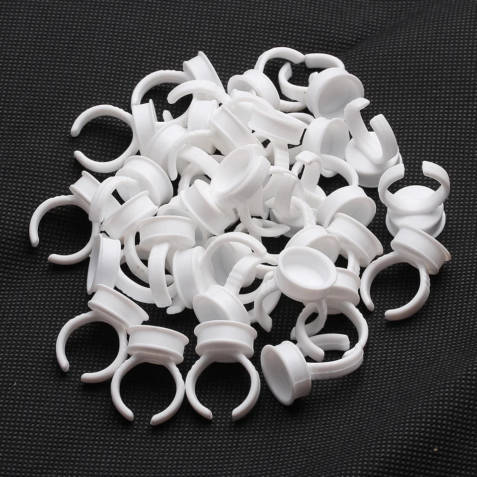

100pcs setRings for Eyelash ,Eyelash Extension Glue Rings,Glue Holder, Tool Kit Set with free shipping