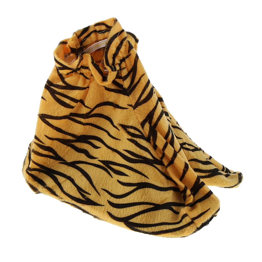 Kids Animal Costume Set Tiger Hat Top Shorts Gloves Shoes Party Halloween