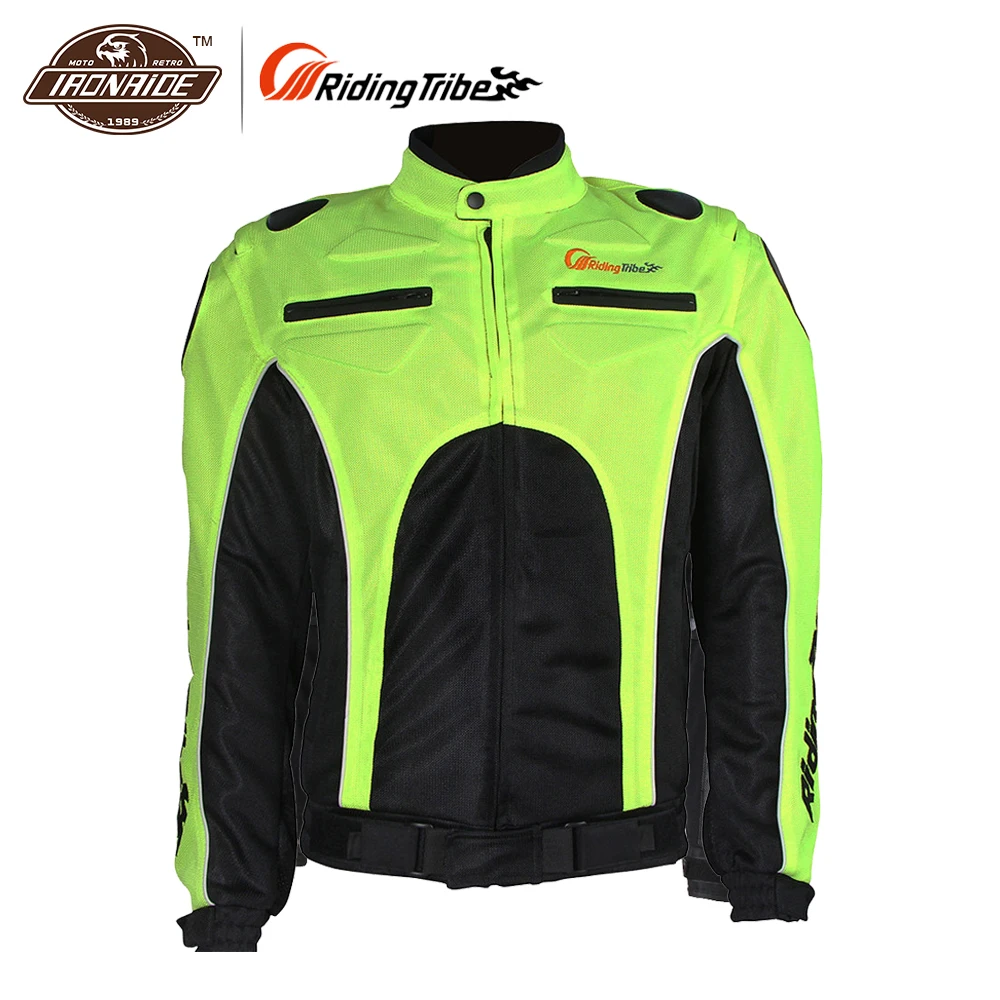 

Riding Tribe Moto Jacket Mens Mesh Motorcycle Jacket Summer Men Motorcycle Motocross Jacket Clothing Green