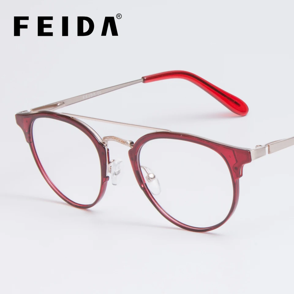 fake glasses red