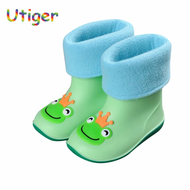

Children Baby Rain Boots Baby Girl Rubber Rain Shoes Warm Boys Girls Rain Snow Boots Child Kids Boy Girl Rain Waterproof Shoes