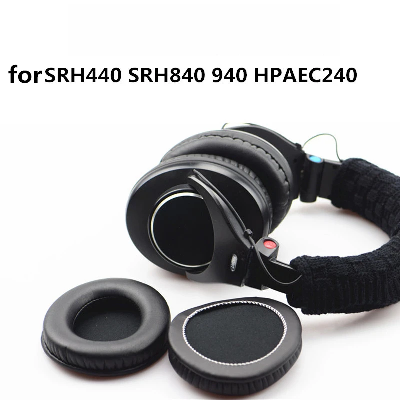 1 Pair Replacement Velour Foam Ear Pads Cushions Earpad for Shure SRH440 SRH840 SRH940 HPAEC240 Headset Headphones High Quality (6)