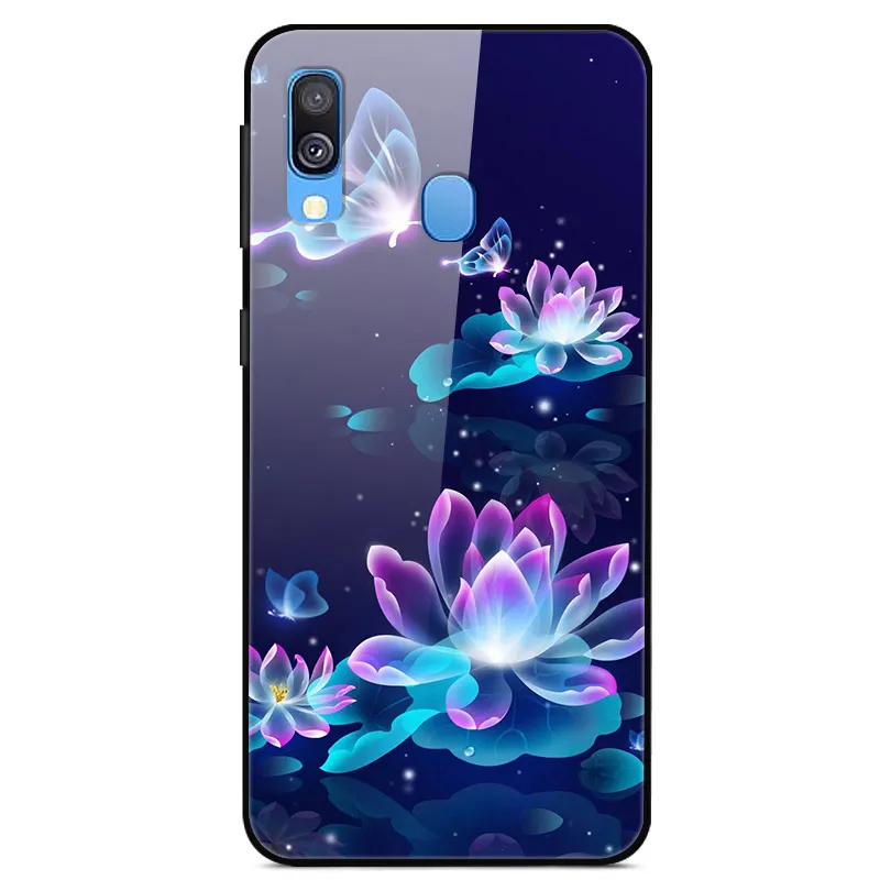 Роскошный чехол для samsung A20e стеклянный силиконовый чехол для телефона samsung Galaxy A20e A 20e A20 E чехол из закаленного стекла