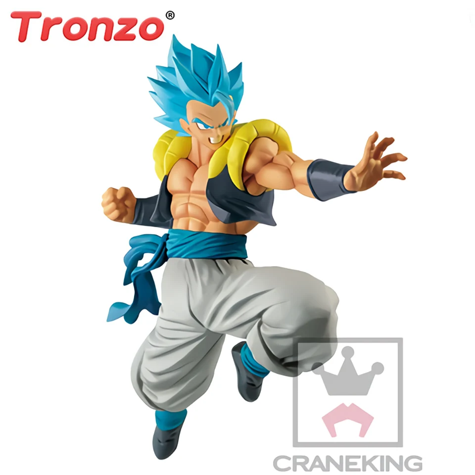 

Tronzo Banpresto Original Dragon Ball Super ULTIMATE SOLDIERS Gogeta Blue Hair PVC Figure Model Movie Broly Gogeta Figurine Toy
