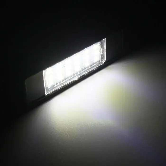 Комплект из 2 предметов, 18 SMD; Автомобильные светодиоды фонарь освещения номерного знака для peugeot 106 1007 207 307 308 3008 F-Best