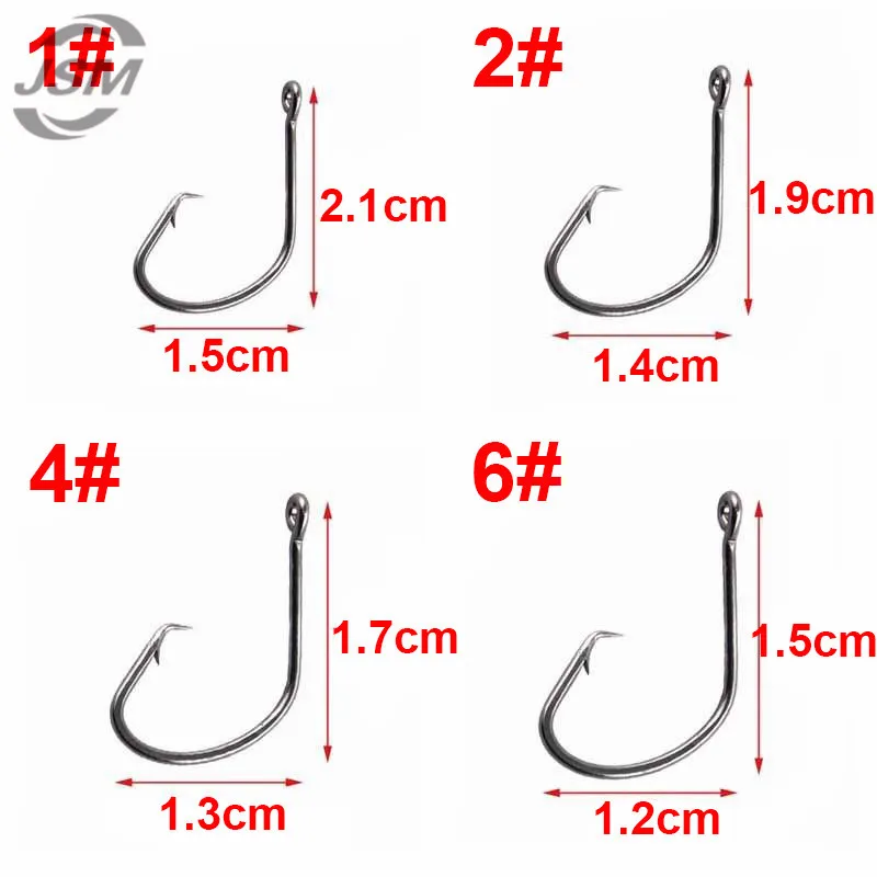 JSM 200 шт. 7381 Высокоуглеродистая сталь рыболовные Крючки осьминог офсетная Спортивная круглая приманка для рыболовного крючка набор с коробкой