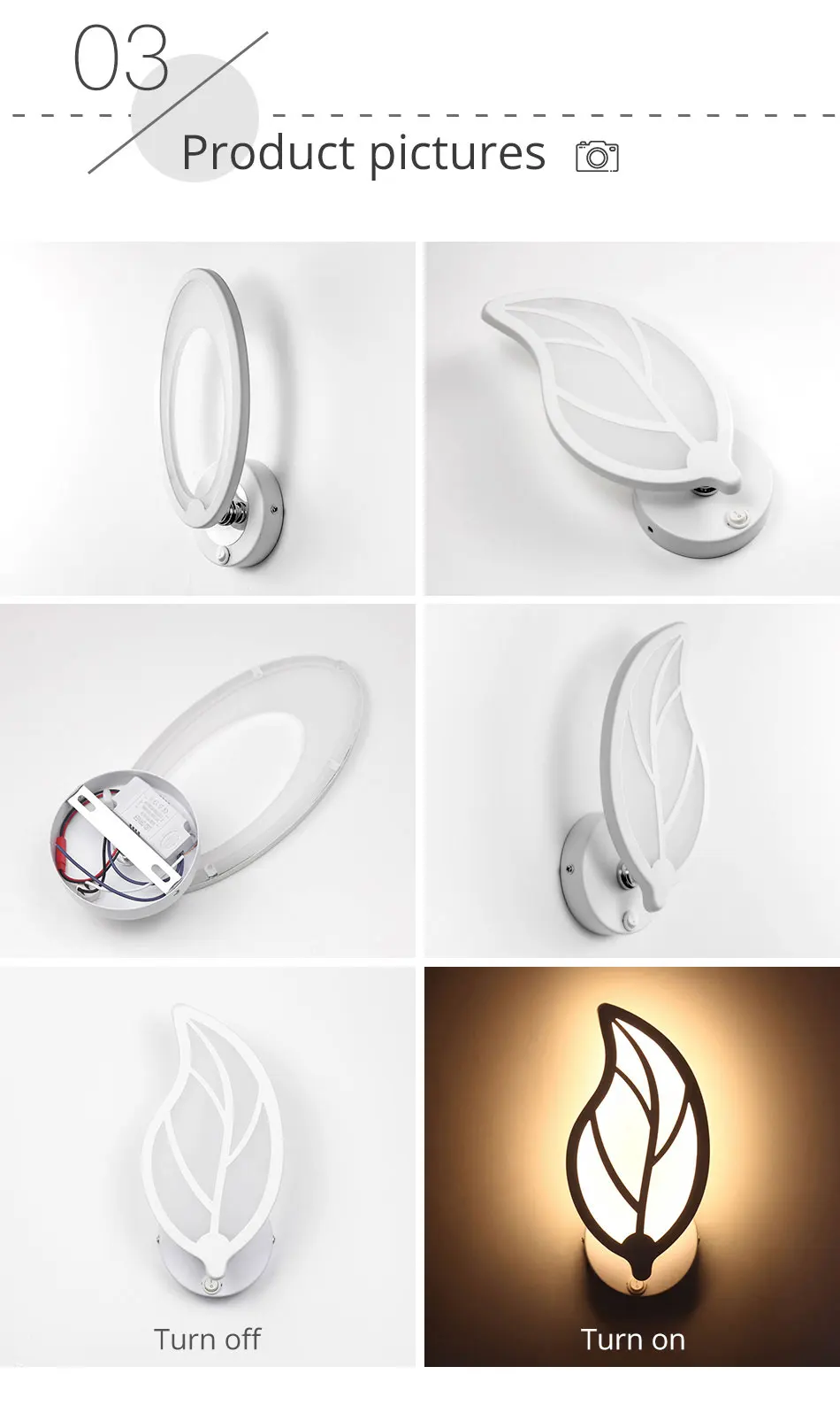 White Modern Wall Lamp 7W 175-265V AC Bedside Bedroom Stair Indoor Lighting LED Wall Sconce Reading light Hotel Decorative Lamp  (13)