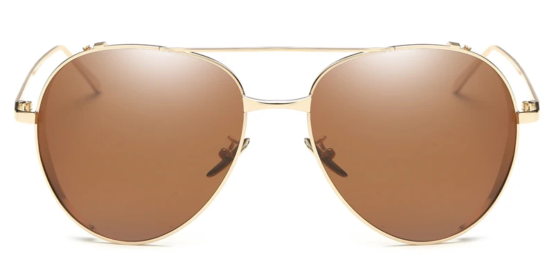 Ретро Круглые Солнцезащитные очки в стиле стимпанк Для женщин Поляризованные Брендовые очки, подходят для вождения, солнцезащитные очки Для мужчин покрытие очки UV400 Gafas De Sol 8096 - Цвет линз: C2