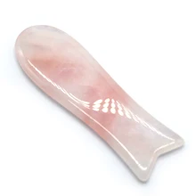 Jade Guasha Tool Natural Rose Quartz Gua Sha Board Scraping Body Crystal Stone Body Massage Tool