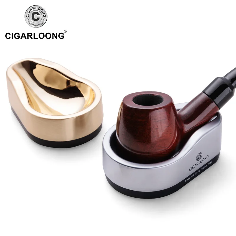 

Tobacco Pipe Stand Cigar Smoking Rack Holder Cigar Smoking Tools 2 Colors for choose Luxury gift CL-106