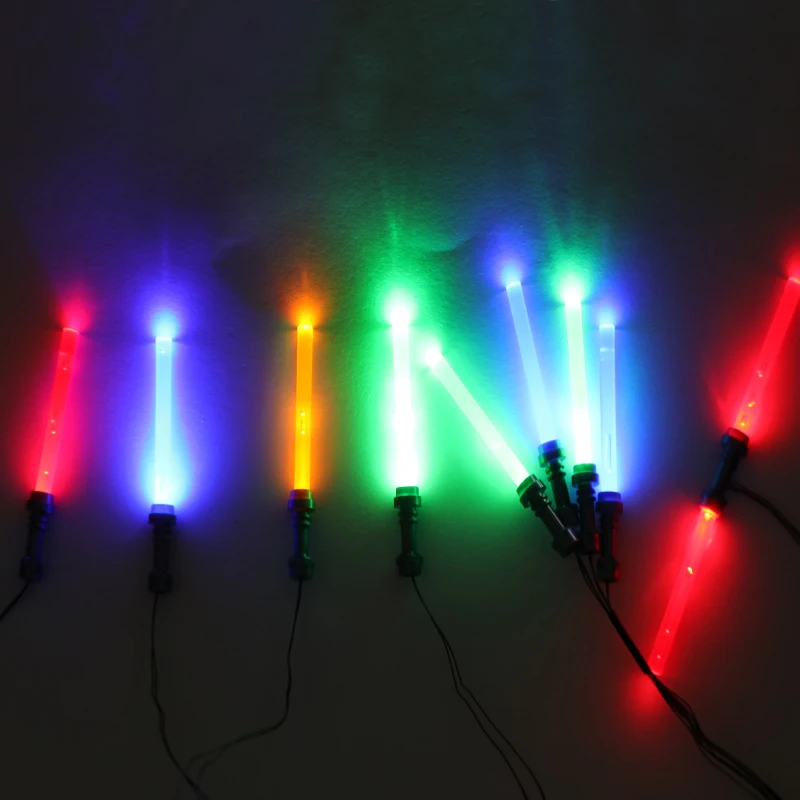 LED light lightsaber for lego figure Toys For Star Wars lego pin The Force Awakens Nano Light Up Set DIY Toys For Children      (3)