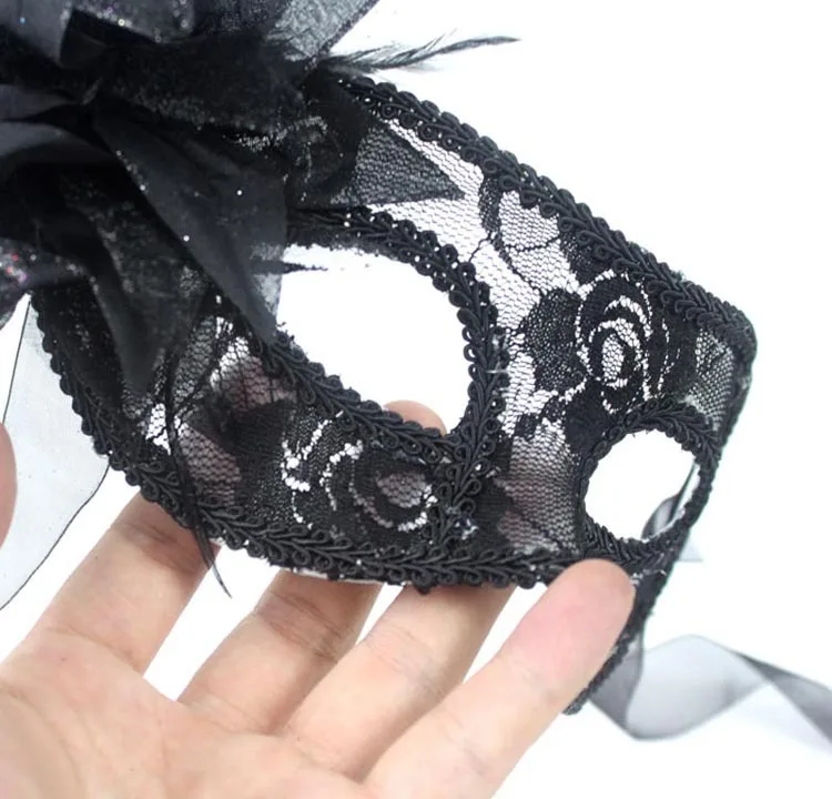 Венеция Черная кружевная маска, выпускной, полупрозрачная Лилия маска вечерние игрушки кинематографическая тематика реквизит поставка