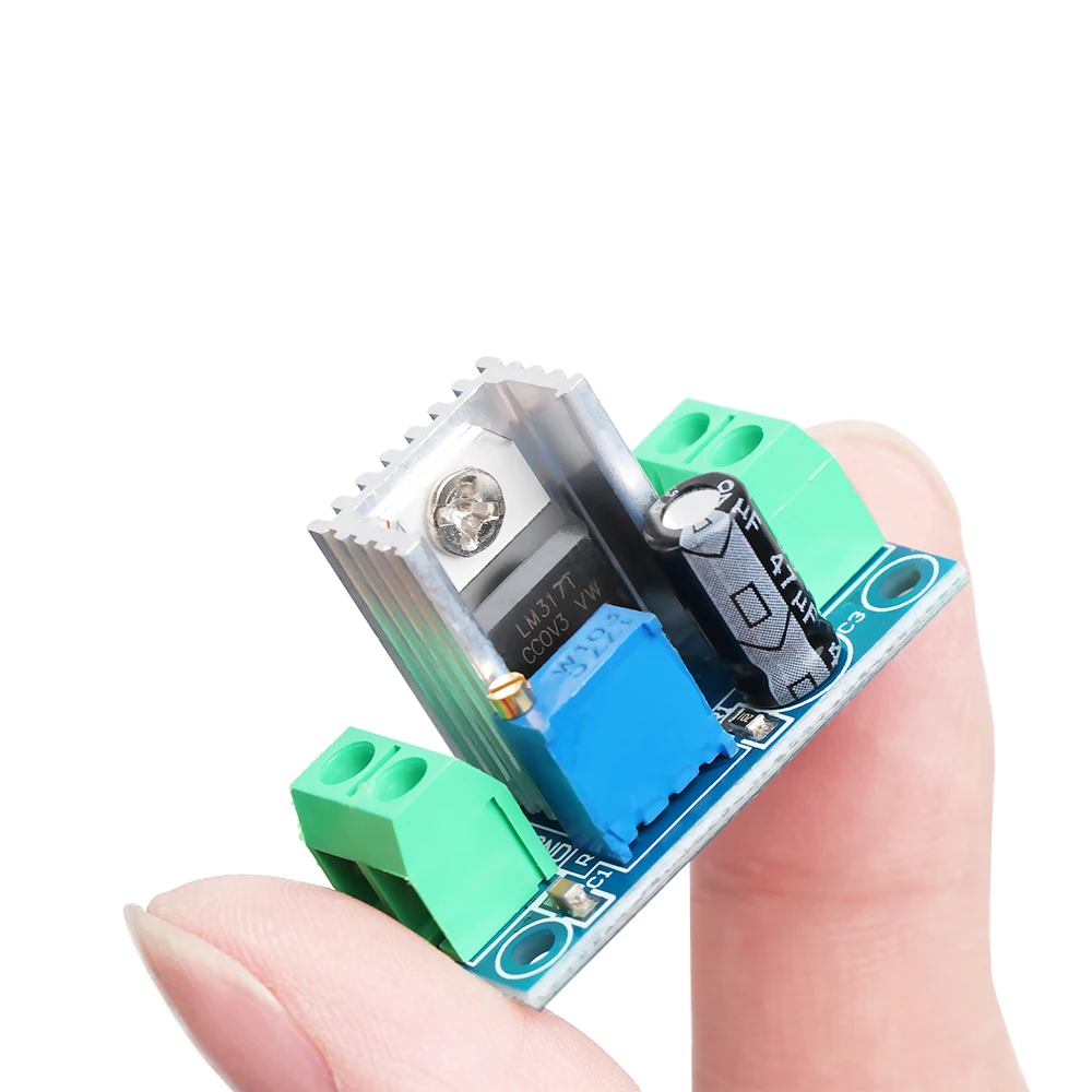 

1pc Adjustable LM317 DC-DC Buck Step Down Converter 5V-40V To 1.2V-37V Linear Voltage Regulator
