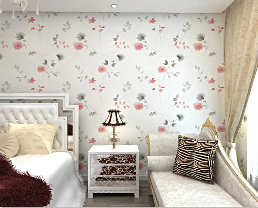 Beibehang Nordic пастырской цветок обоев Гостиная Спальня ТВ фон Home Decor обои Гостиная украшения