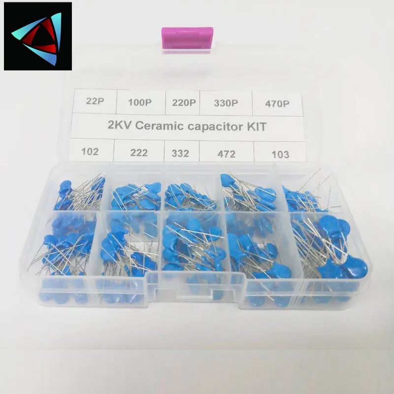 DIY KIT 200 шт. = 10 стоимость * 20 штук 2KV Керамика коробка с конденсаторами комплект 22P 100