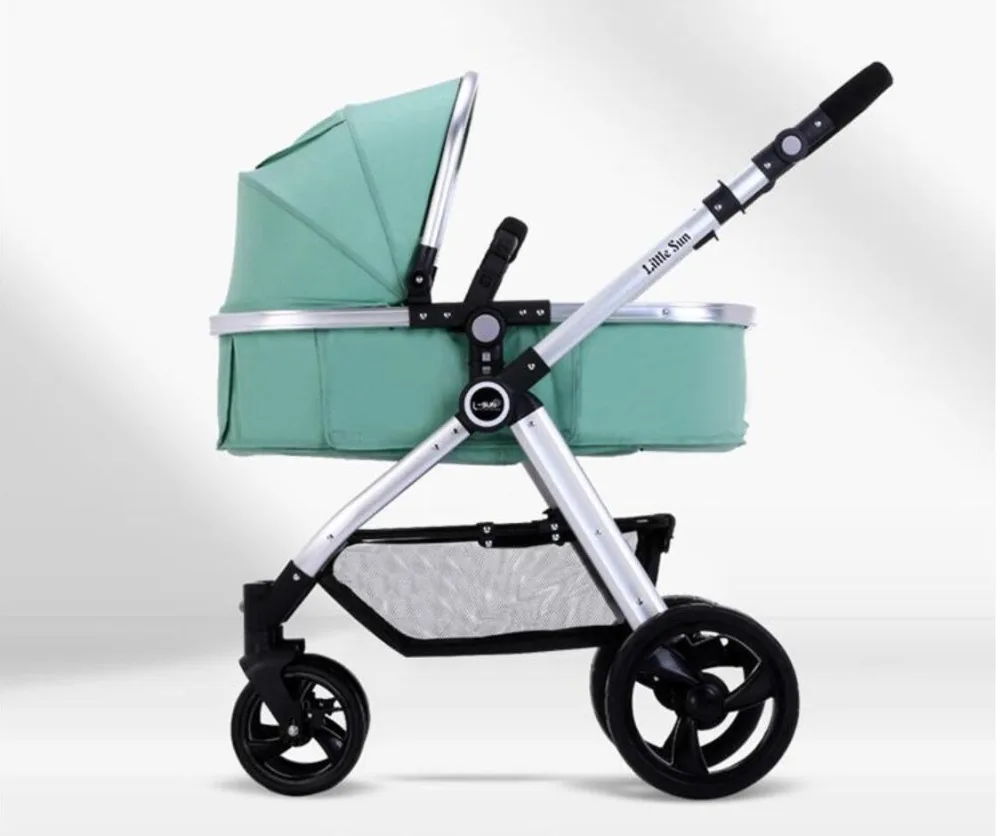 baby strollers can sit can lie flat folding baby cart two way portable