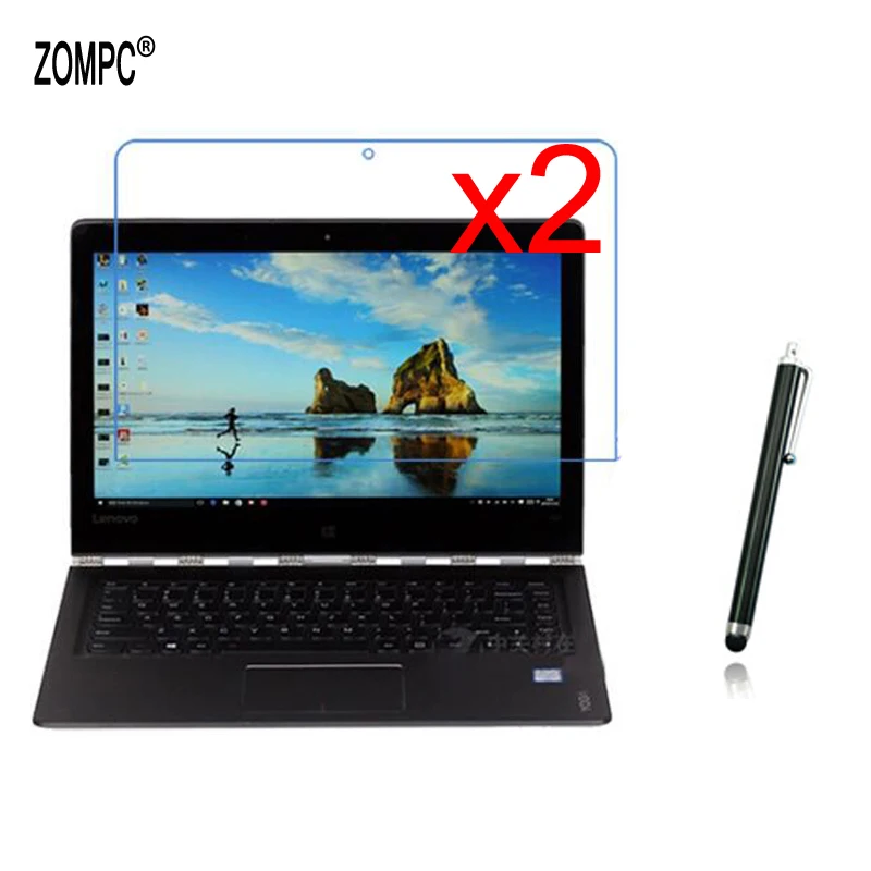 2x защитная пленка + чистая ткань 1x Стилус прозрачная для ЖК экрана Lenovo Yoga 4 Pro/Yoga 900
