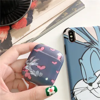 

Cute Cartoon Hard Case For Apple Airpods Cover Buletooth Earphone Accessories For Airpods Cover Funny Rabbit Headphones Case Box