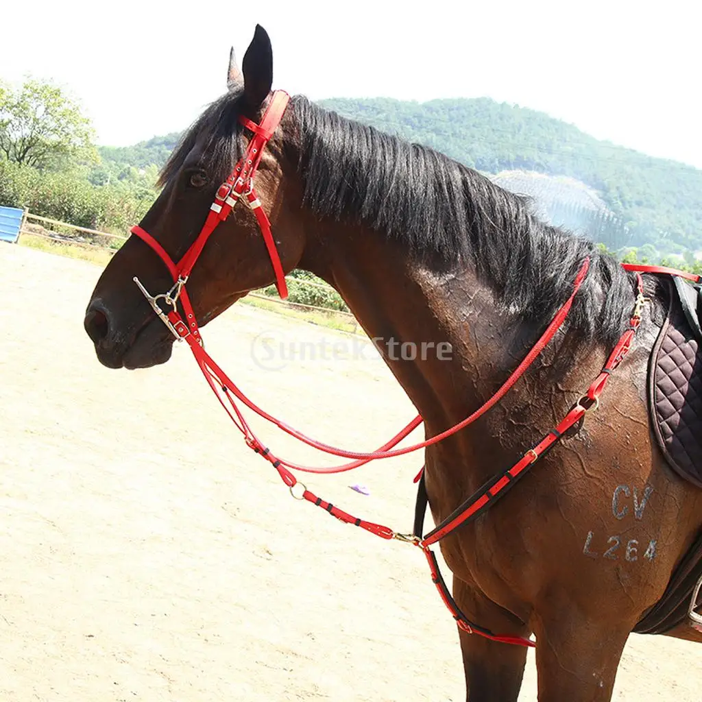 Конный спорт Верховая езда уздечка+ поводья и набор подходит для 1,4 м и более 1,4 м высота лошади