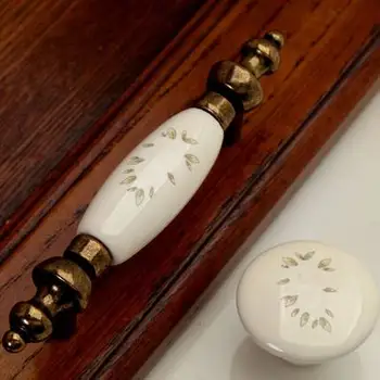 

10PCS Colorful round Ceramic round Cabinet Knobs Door Pull Handles Cupboard Drawer Wardrobe Furniture Handle Knobs