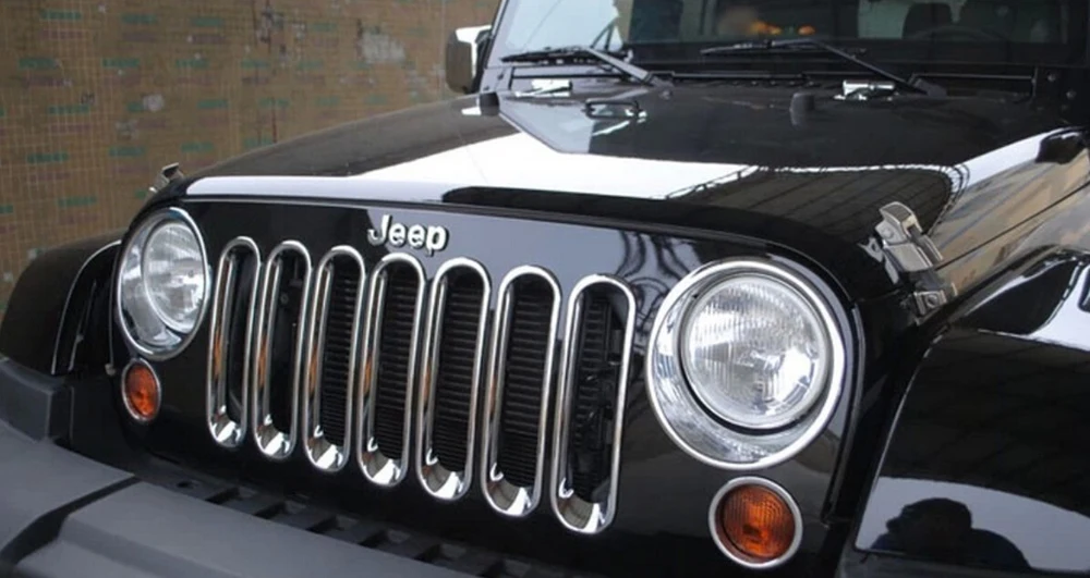 Free Shipping Chrome Front Grille Racing Grills Inserts Trim Decorative