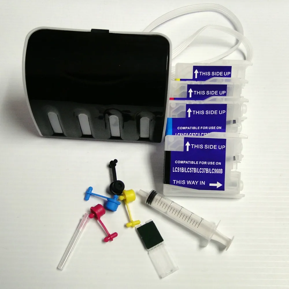 

YOTAT CISS ink cartridge LC960 LC37 LC51 LC57 for Brother DCP-330C DCP-540CN MFC-240C DCP-130C MFC-440CN MFC-665CN