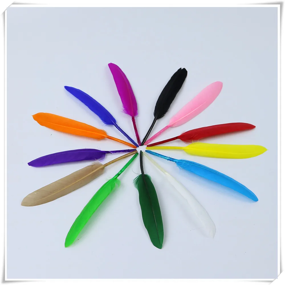 mix 13 colors goose feather 1