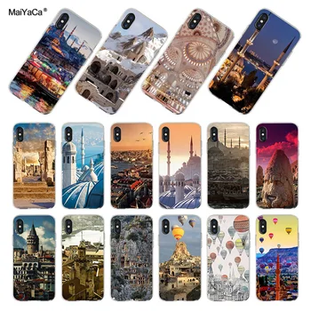 

Amazing Fuul Color Turkey City Mountain Ocean Soft Cell Phone Cover For iPhone x xs max xr 8 8plus 5s 6s 7 7plus 11pro max case