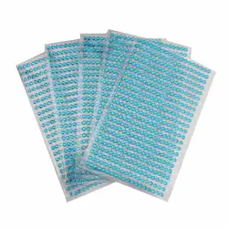 5 листов/мешок 4 мм игрушки самоклеящиеся синий стразами мобильных Diy Кристалл Персонализированные Стикеры Diamond Скрапбукинг Стикеры s