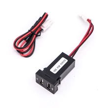 Оригинальное модифицированное отверстие для Toyota Corolla, автомобильное usb-устройство для зарядки телефона, двойное автомобильное зарядное уст...