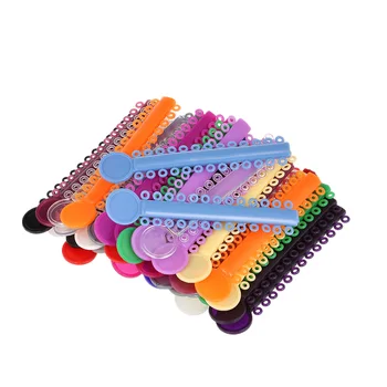 

40 Pc/pack Multi Color Plastic Dental Ligature Ties Orthodontics Elastic Rubber Bands Teeth Whitening Unisex Small Elastic Tools