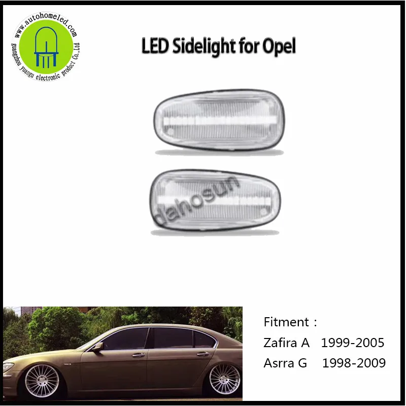 

2pcs x LED Side Marker Indicator Glow Sequential Light for Opel Zafira A 1999-2005 Asrra G 1998-2009