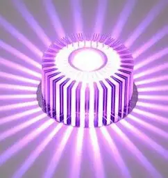 LukLoy 3 Вт светодиодный цветной алюминиевый потолочный светильник Точечный светильник абажур светильник для потолка настенный светильник для коридора - Цвет корпуса: Purple