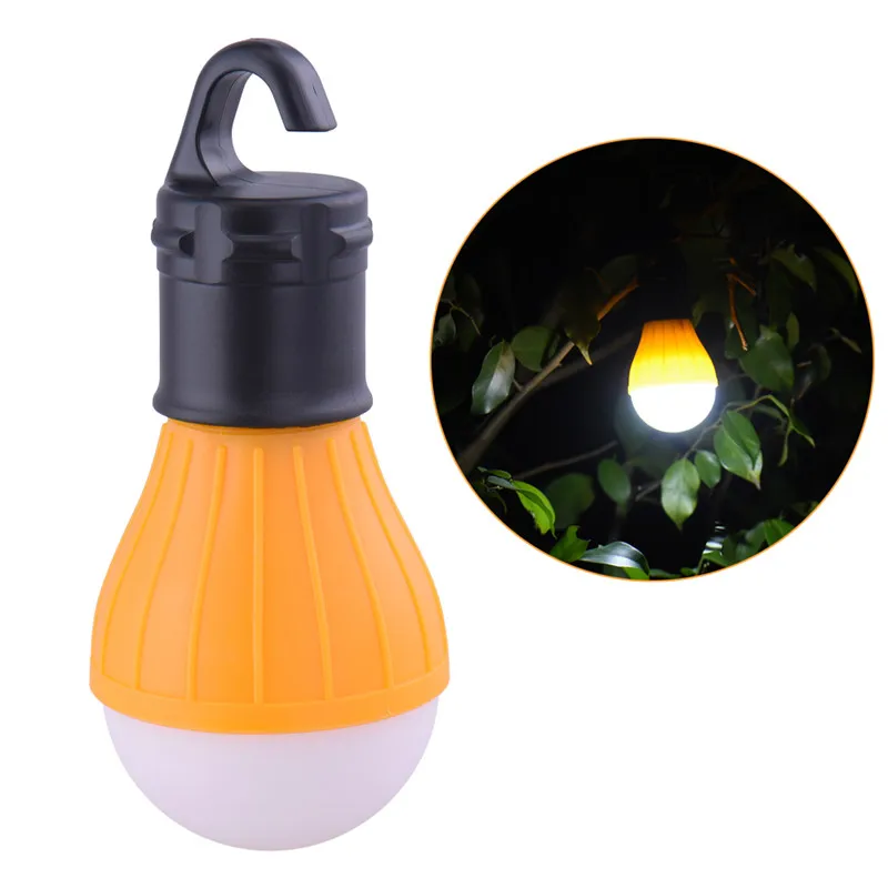 Переносная наружная подвеска 3 светодиодный кемпинговый фонарь, мягкий светильник светодиодный походный светильник s лампа для кемпинга, палатки, рыбалки 4 цвета, батарея AAA - Цвет: Yellow