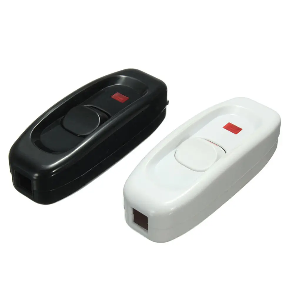 

Table Lamp Desk Switch 110 250V Desk Light On/Off Indicator Cord Switch Inline LED Light Push Button Switch Drop ship