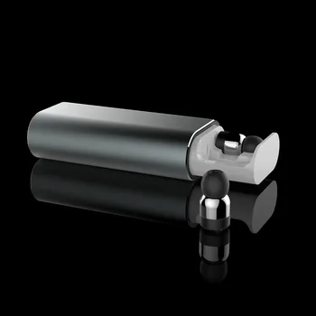 

New Wireless Bluetooth In-ear Stereo Music Headsets Waterproof Invisible Earbuds with Mic Charge Box DOM668