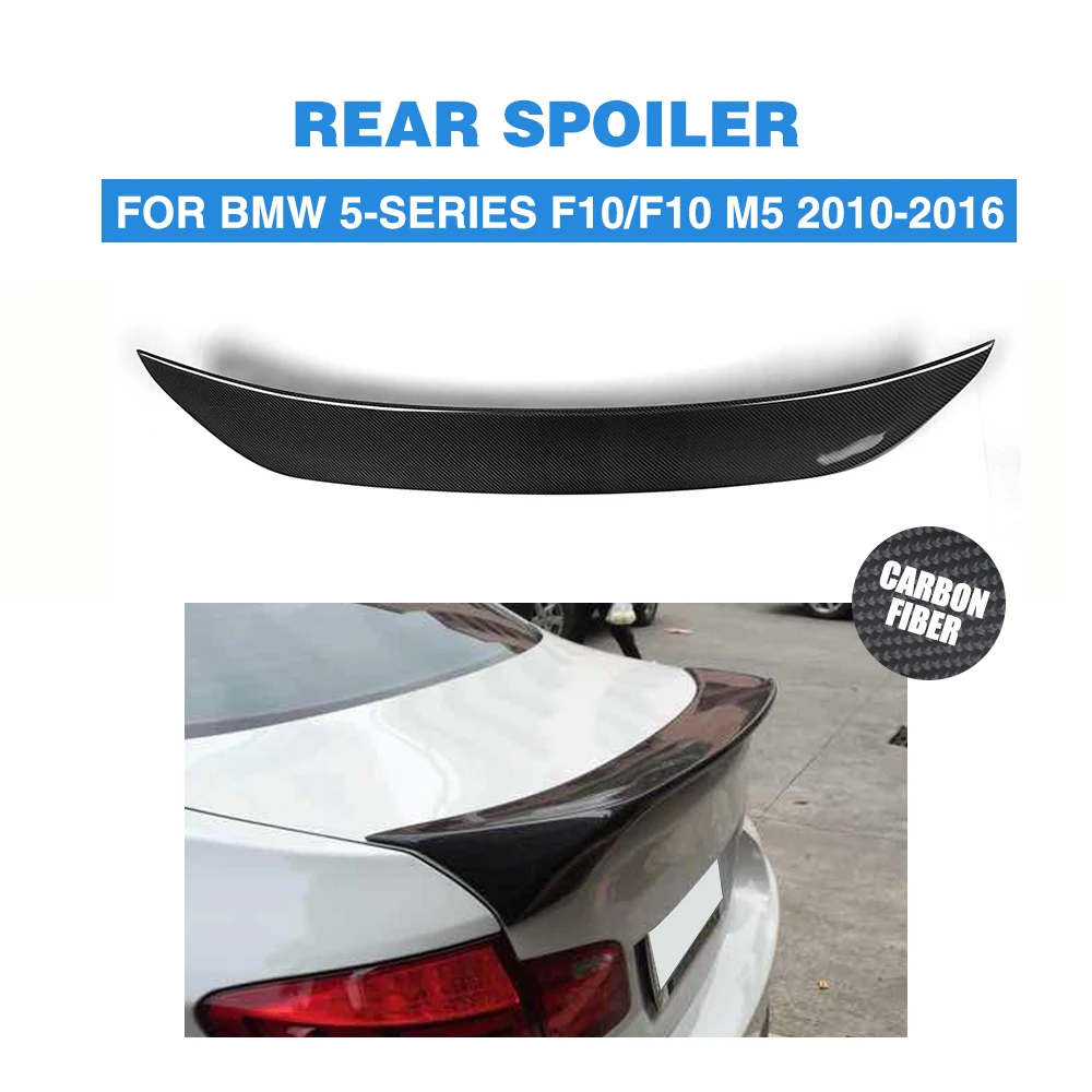 

Rear Trunk Boot Spoiler Wing Carbon Fiber For BMW 5 Series F10 / F10 M5 2010-2016 H Style Auto Car Spoiler