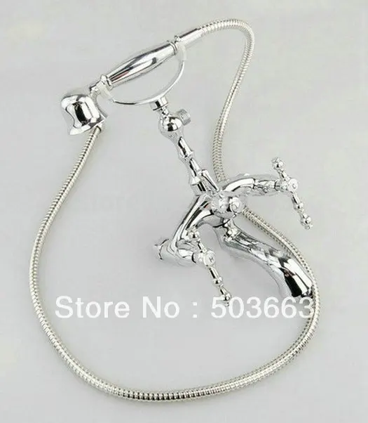 

Novel Torneira Chrome Telephone Design Faucet Bath Basin Bathroom Mixer Tap Waterfall b3004