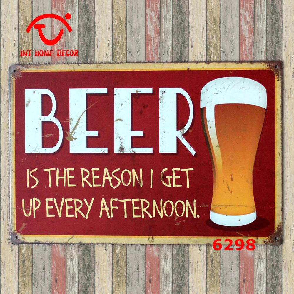 Bar Plaque Beer Drink Home Decor Wall Sticker Iron Retro Tin Bar Plaque Beer Drink Home Decor Wall Sticker Iron Retro Tin Metal Signs Plaques Cold Here 20x30cm On Aliexpress Alibaba Group