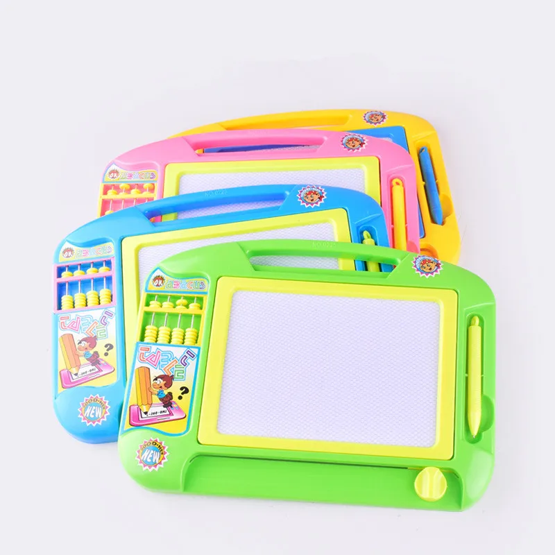 Large Children Intellectual Drawing Board Early Education Color Magnetic Picture Board Baby Plastic Writing Board font