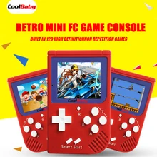 Coolbaby ТВ выход видео игровая консоль встроенный 129 классический без повтора игры ретро мини карманный портативный игровой плеер лучший подарок для детей
