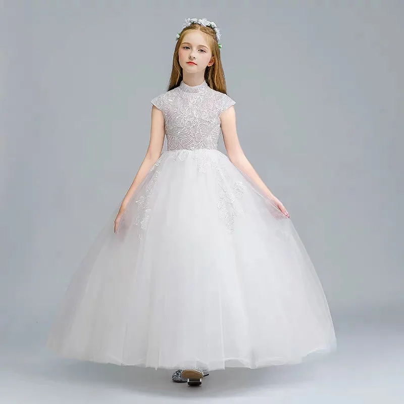 white fluffy prom dresses