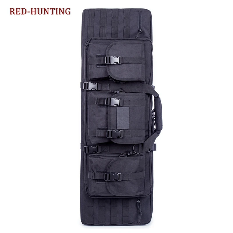 

95cm Tactical Dual Hunting Rifle Slip Carrying Case Backpack Bag Magzine Pouch