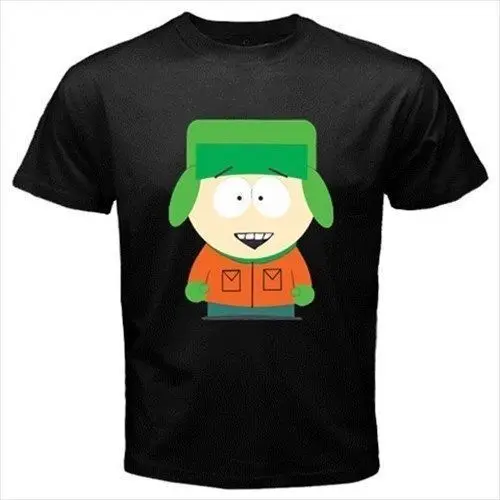 Limited Кайл Брофловски South Park Catoon Дизайн черная футболка Размеры S 5XL|designer t-shirt|t-shirt