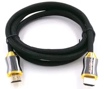 

100pcs/lot 1m 2m 3m High Quality HDMI Cable AM-AM with metal shall case for 1080P FOR PS3 DVD players cable and satellite